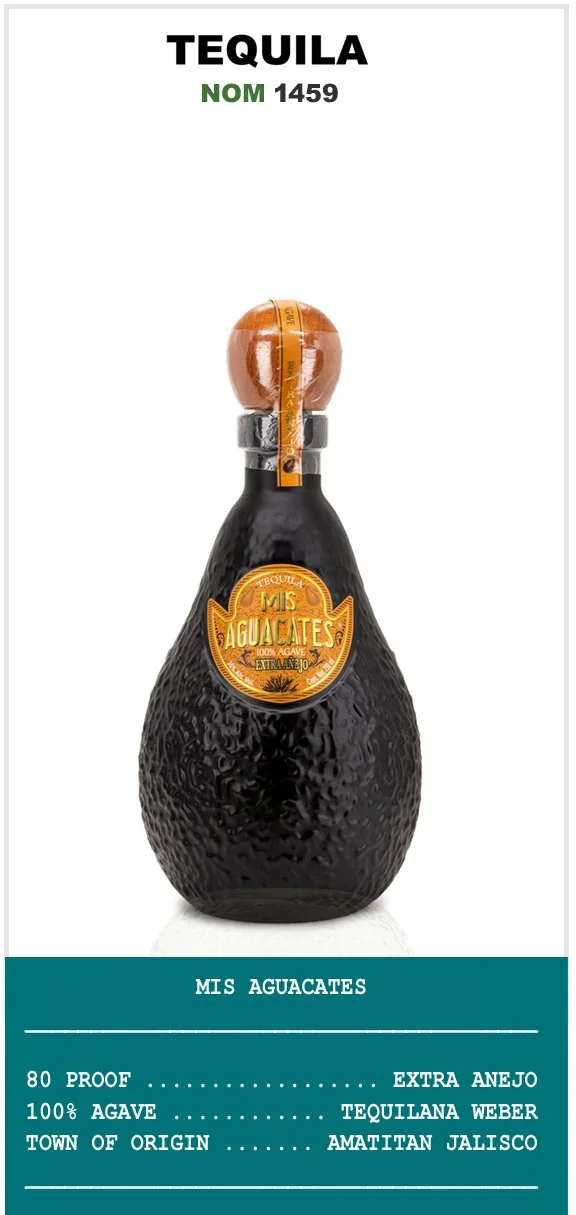Item 2263 Tequila Mis Aguacates - Extra Anejo 750ml — IN AGAVE WE
